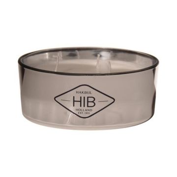 Vela de tres mechas en vidrio MOEMA, plata, 6cm, Ø15cm Vela de tres mechas en vidrio MOEMA, plata, 6cm, Ø15cm