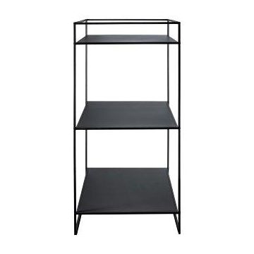 Estantería metálica industrial QUIANA, 5 estantes, negra, 100x100x200cm Estantería metálica industrial QUIANA, 5 estantes, negra, 100x100x200cm