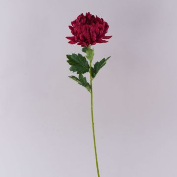 Flor artificial, crisantemo HIKJUN, color coral, 65 cm, Ø 12 cm