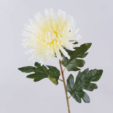 Flor artificial de crisantemo HIKJON, blanco cremoso, 75 cm, Ø 18 cm Flor artificial de crisantemo HIKJON, blanco cremoso, 75 cm, Ø 18 cm