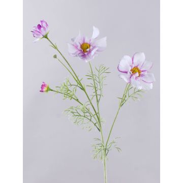 Rama artificial de caléndula HIKJAN, blanco-violeta, 80 cm