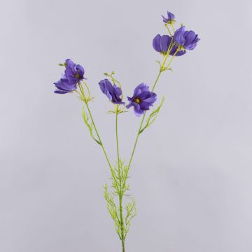 Rama artificial de flor de canasta HISSAN, morado oscuro, 75 cm