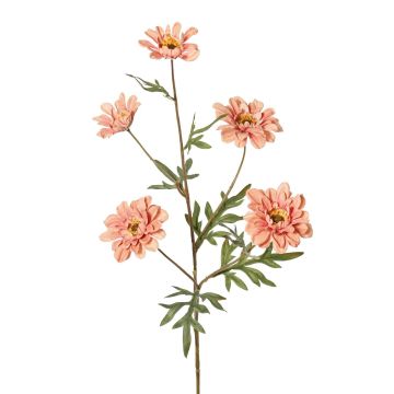 Rama artificial de crisantemo PRUDENCE, Colección Eco, rosa antiguo, 75 cm, Ø 5-6,5 cm