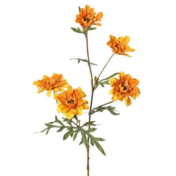Rama artificial de crisantemo PRUDENCE, colección Eco, amarillo-anaranjado, 75 cm, Ø 5-6,5 cm Rama artificial de crisantemo PRUDENCE, colección Eco, amarillo-anaranjado, 75 cm, Ø 5-6,5 cm
