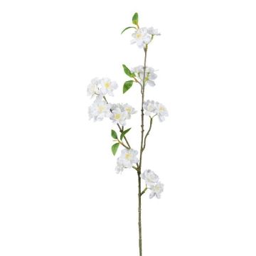Rama decorativa de cerezo ornamental FYNLOK con flores, blanco, 75 cm