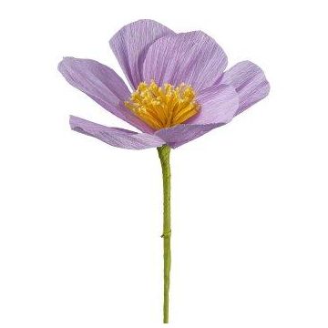 Flor artificial de anémona JURLA de papel, lila claro, 35cm Flor artificial de anémona JURLA de papel, lila claro, 35cm