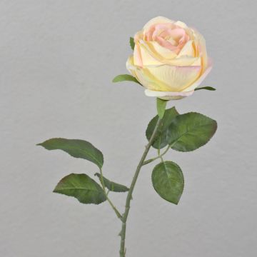Rosa artificial FINAKAS, rosa crema, 65 cm, Ø 9 cm Rosa artificial FINAKAS, rosa crema, 65 cm, Ø 9 cm
