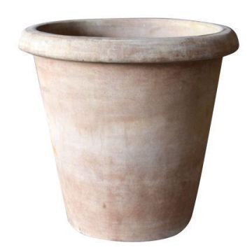 Maceta de terracota ELVORN, hecho a mano, hecha a mano, patinada, marrón, 55cm, Ø58cm Maceta de terracota ELVORN, hecho a mano, hecha a mano, patinada, marrón, 55cm, Ø58cm