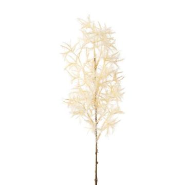 Rama artificial de espino blanco SLANDE con flores, color crema, 45 cm