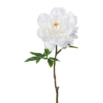 Flor de plástico, peonía GLOUT, blanca, 65cm