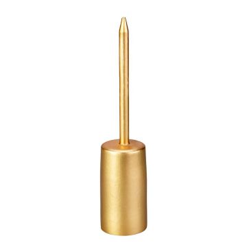 Portavelas metálico LISANDRE para velas cilíndricas de aprox. Ø 2,2 cm, dorado antiguo, 11 cm, Ø 2,3 cm Portavelas metálico LISANDRE para velas cilíndricas de aprox. Ø 2,2 cm, dorado antiguo, 11 cm, Ø 2,3 cm