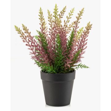 Erica sintética ELSAWO en maceta decorativa, crossdoor, lila, 30cm