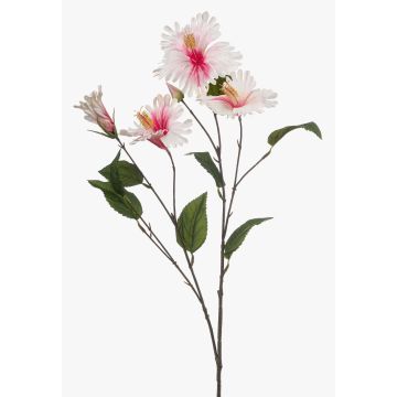 Rama artificial de hibisco TRUGEN con flores, blanco y rosa, 85 cm Rama artificial de hibisco TRUGEN con flores, blanco y rosa, 85 cm