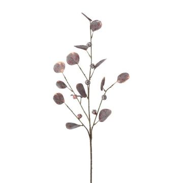 Rama artificial de eucalipto TRAVON con frutos, color berenjena, 75cm Rama artificial de eucalipto TRAVON con frutos, color berenjena, 75cm