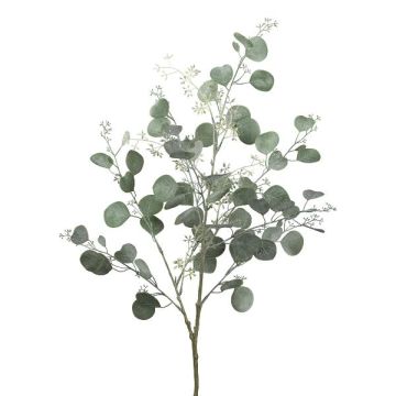 Rama decorativa de eucalipto VROSTI con flores, gris-verde, 85cm Rama decorativa de eucalipto VROSTI con flores, gris-verde, 85cm