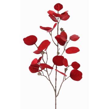 Rama artificial de eucalipto INDALA con frutos, roja, 85cm Rama artificial de eucalipto INDALA con frutos, roja, 85cm