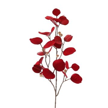 Rama artificial de eucalipto INDALA con frutos, roja, 85 cm Rama artificial de eucalipto INDALA con frutos, roja, 85 cm