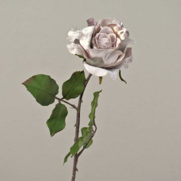Rosa artificial de terciopelo SINDALA, lila claro, 60 cm, Ø 12 cm Rosa artificial de terciopelo SINDALA, lila claro, 60 cm, Ø 12 cm