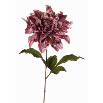 Flor artificial de terciopelo, dalia MINBU, lila envejecido, 60cm, Ø17cm Flor artificial de terciopelo, dalia MINBU, lila envejecido, 60cm, Ø17cm