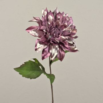 Flor artificial de terciopelo, dalia MINBU, lila oscuro, 60 cm, Ø 17 cm Flor artificial de terciopelo, dalia MINBU, lila oscuro, 60 cm, Ø 17 cm