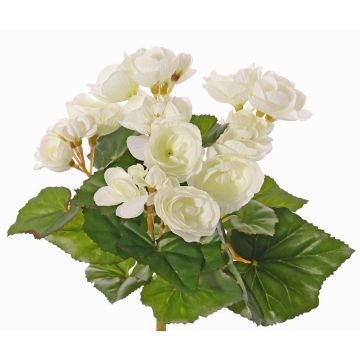 Begonia artificial BIRMA con varilla, color crema, 20cm, Ø3-5cm Begonia artificial BIRMA con varilla, color crema, 20cm, Ø3-5cm