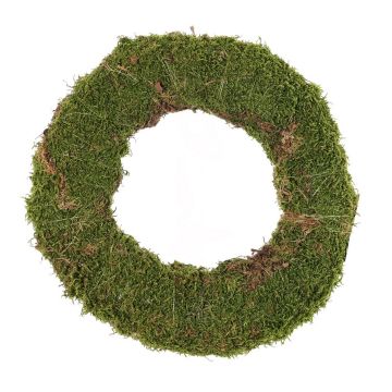 Corona de musgo natural DIOTIMA, verde, Ø30 cm Corona de musgo natural DIOTIMA, verde, Ø30 cm