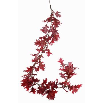 Guirnalda artificial de roble ERASMIA, rojo burdeos, 180cm Guirnalda artificial de roble ERASMIA, rojo burdeos, 180cm