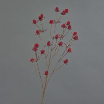 Cardo noble de plástico LOUKAS, rojo, 70 cm, Ø 1-1,5 cm