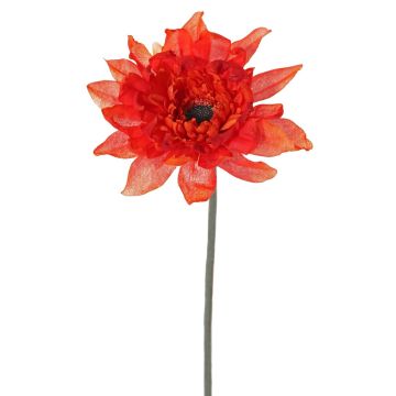 Gerbera artificial PAMILLA, naranja, 65 cm, Ø 12 cm