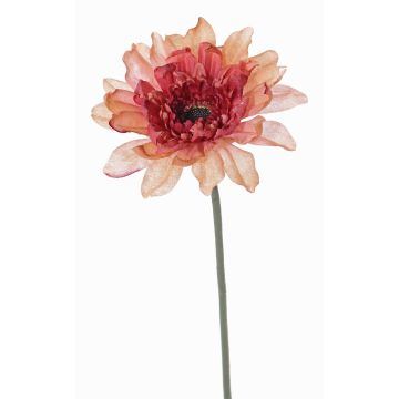 Gerbera sintética PAMILLA, salmón-rosa, 65cm, Ø12cm