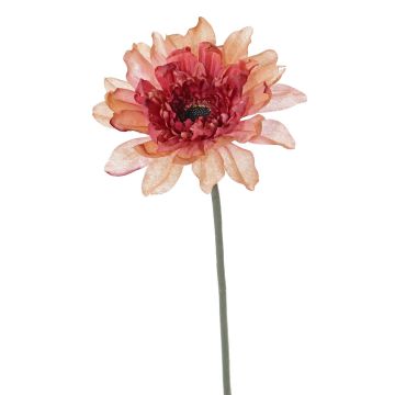 Gerbera artificial PAMILLA, rosa salmón, 65 cm, Ø 12 cm