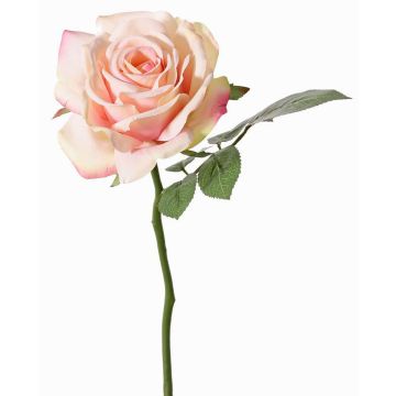 Rosa artificial NIKOLETA, rosa-crema, 30 cm, Ø 12 cm Rosa artificial NIKOLETA, rosa-crema, 30 cm, Ø 12 cm