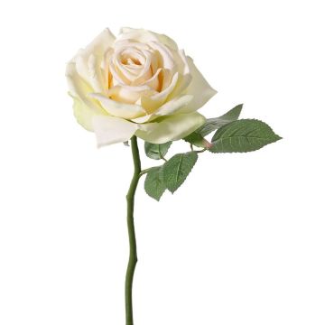 Rosa artificial NIKOLETA, crema-rosa, 30 cm, Ø 12 cm