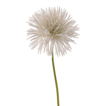 Crisantemo sintético NANDITA, blanco, 60cm, Ø15cm