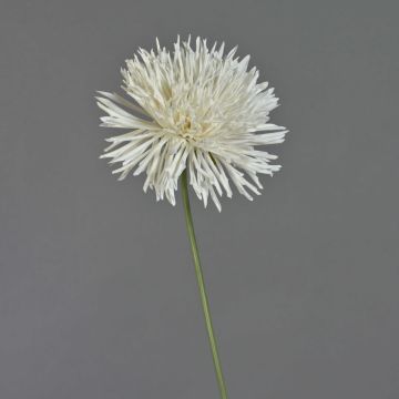 Crisantemo artificial NANDITA, blanco, 60 cm, Ø 15 cm