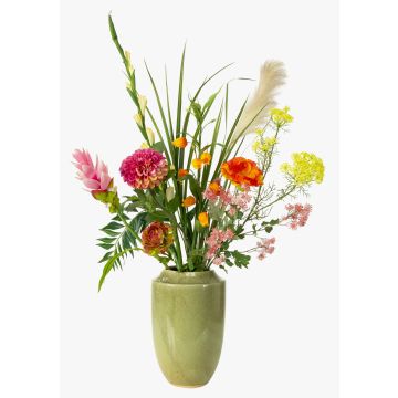 Ramo de flores artificiales FEME, rosa-naranja, 120 cm, Ø 60 cm Ramo de flores artificiales FEME, rosa-naranja, 120 cm, Ø 60 cm
