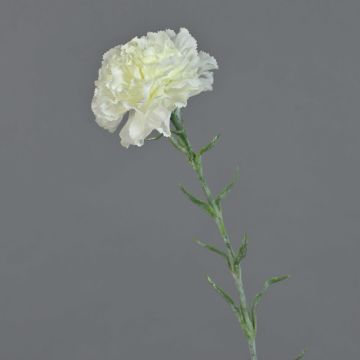 Flor artificial de clavel NIRUSHA, blanca, 65 cm, Ø 9 cm Flor artificial de clavel NIRUSHA, blanca, 65 cm, Ø 9 cm