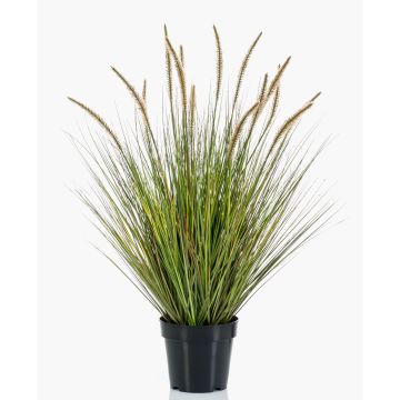 Planta artificial de hierba YWAIN con plumas y espigas, beige-verde, 85 cm