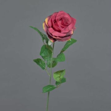 Rosa artificial PEZOS, rojo burdeos, 60 cm, Ø 10 cm Rosa artificial PEZOS, rojo burdeos, 60 cm, Ø 10 cm
