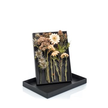 Ramo de flores artificial para montar uno mismo JADEA en caja de regalo, beige-crema, 30 cm, Ø 18 cm
