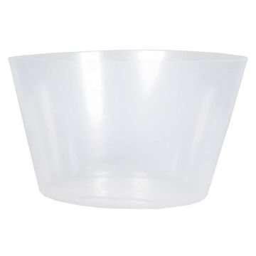 Recipiente de plástico KIPA para cestas de plantas, impermeable, transparente, 15cm, Ø25cm