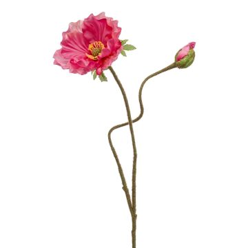 Amapola artificial HASNA, rosa chillón, 75 cm, Ø 11 cm Amapola artificial HASNA, rosa chillón, 75 cm, Ø 11 cm
