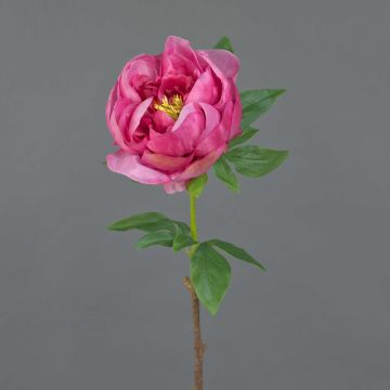 Flor artificial de peonía BARBRO, rosa fuerte, 65 cm, Ø 11 cm