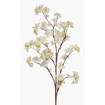 Rama grande de flores de cerezo artificiales GIMA con flores, amarillo crema, 120 cm Rama grande de flores de cerezo artificiales GIMA con flores, amarillo crema, 120 cm