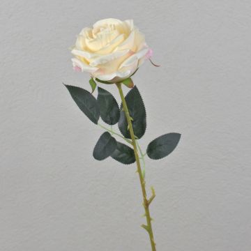 Rosa artificial ELEAZAR, color crema, 65 cm, Ø 9 cm Rosa artificial ELEAZAR, color crema, 65 cm, Ø 9 cm
