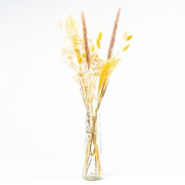 Flores secas decorativas con botella LOTTCHEN, marrón, 77 cm, Ø 15 cm