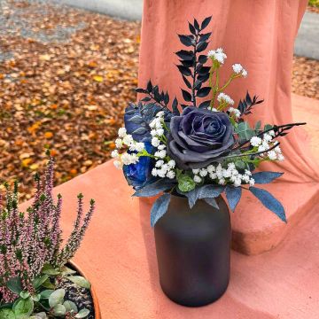 Midnight Bloom Ramo para lanzar en la boda: deseo de la clienta Julie Fleur