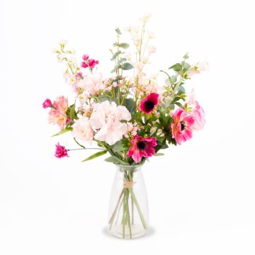 Ramo decorativo de flores de invierno ROSALINE, rosa-fucsia, 60cm, Ø45cm Ramo decorativo de flores de invierno ROSALINE, rosa-fucsia, 60cm, Ø45cm