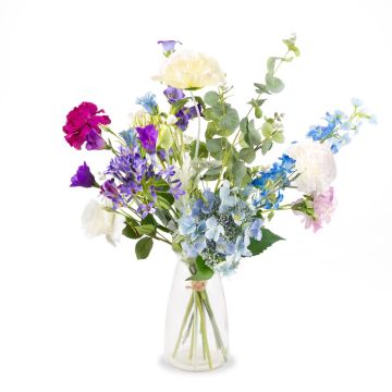 Ramo decorativo de flores de primavera AVIL, lila-azul-blanco, 60cm, Ø45cm Ramo decorativo de flores de primavera AVIL, lila-azul-blanco, 60cm, Ø45cm