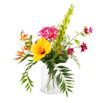 Ramo decorativo de verano MOANI, amarillo-naranja-rosa, 60cm, Ø40cm Ramo decorativo de verano MOANI, amarillo-naranja-rosa, 60cm, Ø40cm